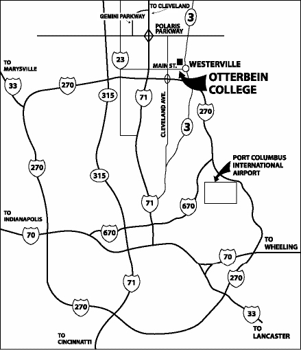Map of Central Ohio